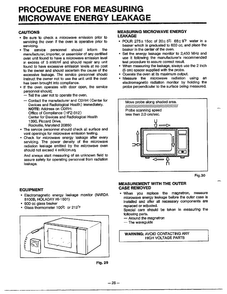 Microwave Energy Leakage Diagram and Parts List for MA-880MW  LG Microwave