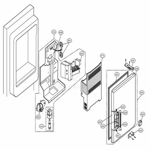 Ice Maker And Ice Bank Parts Diagram and Parts List for 78506 ATI4SER LG Refrigerator