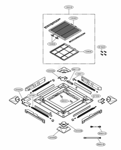 Main Diagram and Parts List for DCG1218 ENCXFRD LG Air Conditioner