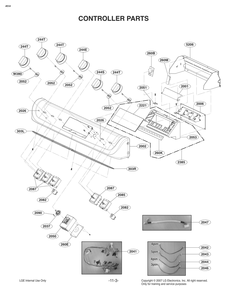 Controller Parts Diagram and Parts List for FS1748LS ASTLLGA LG Range