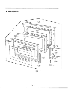 Complete Microwave Oven Page 2 Diagram and Parts List for MA-1554M  LG Microwave