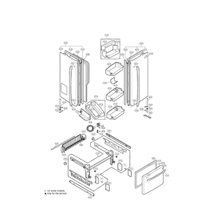 Doors Diagram and Parts List for LFX25980ST 00 LG Refrigerator