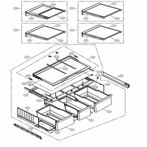 Refrigerator Parts Diagram and Parts List for LMXS30786S ASTCNA0 LG Refrigerator