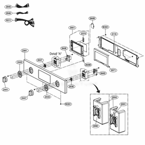 Part Location Diagram of AJJ75678724 LG PCB Supporter Assembly
