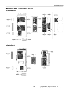 Diagram 3 Diagram and Parts List for AK-W150LC00 ADGBLCL LG Air Conditioner