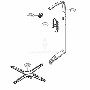 Water Guide Assembly Diagram and Parts List for LDP6797BD ABDEEUS LG Dishwasher