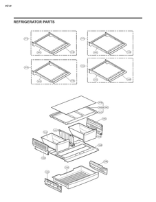 Refrigerator Parts Diagram and Parts List for GM-L268NQJM ASWCSE2 LG Refrigerator