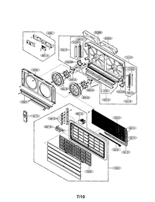 Room A/c Diagram and Parts List for LSNC183VMA0  LG Air Conditioner