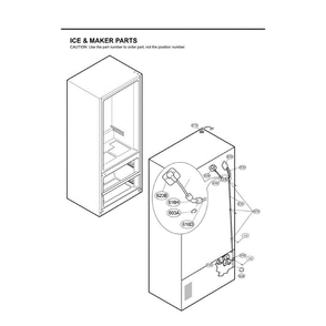 Section 3 Diagram and Parts List for LMX25981SW ASWCLGA LG Refrigerator