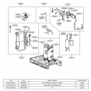 Cycle Part Diagram and Parts List for ARWN121BAS4 AWGBLUS LG Air Conditioner