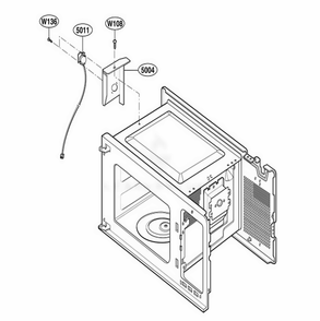 Sensor Parts Diagram and Parts List for 65223401 CS1ESEA LG Range