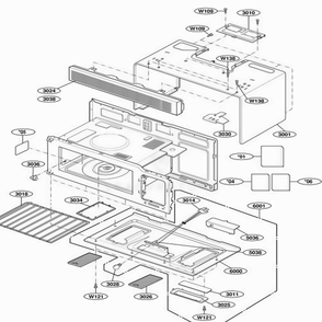Part Location Diagram of 3112W1U026H LG OUT CASE,U-BENDING