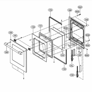 Part Location Diagram of ACQ91598001 LG COVER ASSEMBLY,FRONT