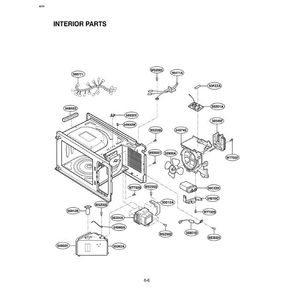 Section 1 Diagram and Parts List for LMA1560SB CBKELGA LG Microwave Oven Combo