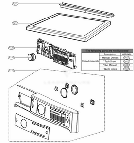 Part Location Diagram of AGL72942115 LG PANEL ASSEMBLY,CONTROL