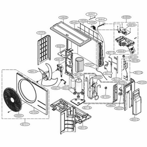 Part Location Diagram of ABQ75180614 LG CASE ASSEMBLY,CONTROL(OUTDOOR)