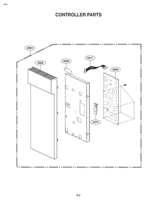 Controller Parts Diagram and Parts List for MVEL2033D CBDELGA LG Microwave
