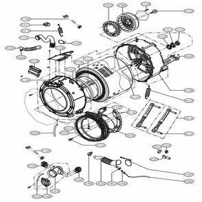 Part Location Diagram of 6877ER1052T LG HARNESS,MULTI