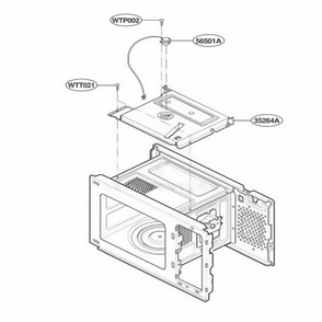 Sensor Parts Diagram and Parts List for KCMC155JWH AMWEKAD LG Range