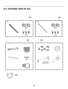 Accessories Diagram and Parts List for WD300CL BPBEEUS LG Washer