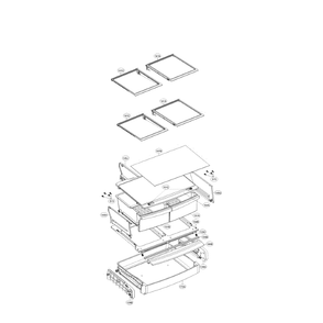 Refrigerator Diagram and Parts List for LFCS22520S 00 LG Refrigerator