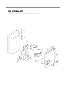 Ice Bin Parts Diagram and Parts List for GC-L218VSXZ ASTCNA5 LG Refrigerator