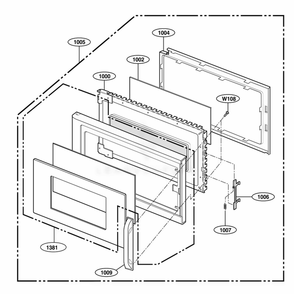 Part Location Diagram of 3650W1A030B LG HANDLE