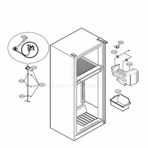 Ice Maker Parts Diagram and Parts List for 78032 ASWCSE8 LG Refrigerator