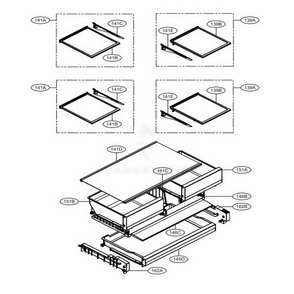 Refrigerator Parts Diagram and Parts List for LFCC23596S ASTCNA4 LG Refrigerator