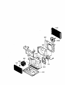 Air Handling Diagram and Parts List for 58070074000  Kenmore Air Conditioner