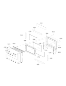 Lower Door Parts Diagram and Parts List for LDE4413ST 00 LG Range