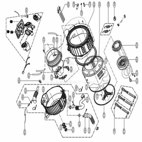 Part Location Diagram of TAW35779001 LG Washing Machine,ckd/Skd