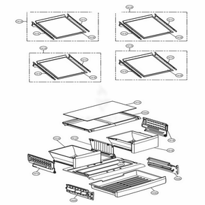 Refrigerator Parts Diagram and Parts List for LFC28768SW ASWCNA2 LG Refrigerator