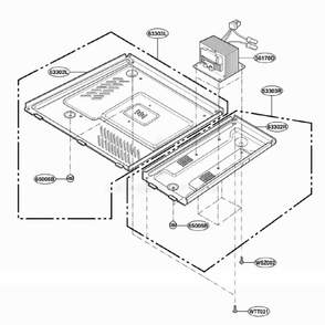 Base Plate Parts Diagram and Parts List for GT4185SKS AS1EWRP LG Wall Oven