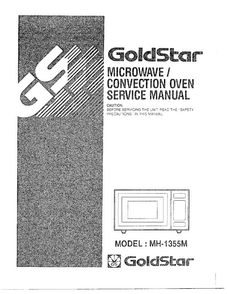 Microwave/convection Oven Diagram and Parts List for MH-1355M  LG Microwave