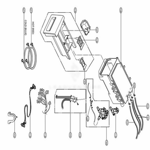 Dispenser Assembly Diagram and Parts List for WM3570HVA ASSEECI LG Washer