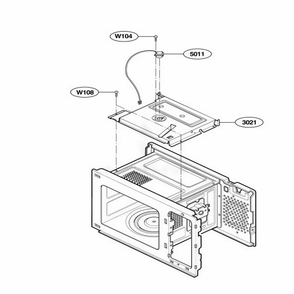 Sensor Parts Diagram and Parts List for MCDS ASBEBSH LG Range