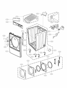 Part Location Diagram of MDQ63300301 LG FRAME,DOOR(OUTER)