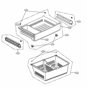 Freezer Parts Diagram and Parts List for LFXS28566M AMTCNA4 LG Refrigerator
