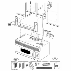Installation Parts Diagram and Parts List for SCA1001HSS AS2EGEU LG Wall Oven
