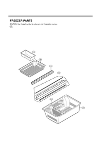 Freezer Parts Diagram and Parts List for GR-L28ANSXM ASTCNA2 LG Refrigerator