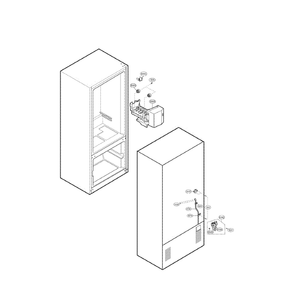 Water And Ice Maker Diagram and Parts List for LBC22520SB 00 LG Refrigerator