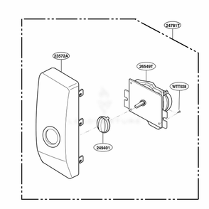 Control Panel Parts Diagram and Parts List for MA6511B CBKEGSE LG Wall Oven