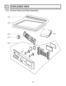 Diagram 1 Diagram and Parts List for RV1850ES ASSEEUS LG Dryer