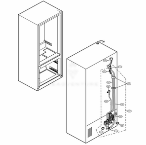 Valve And Water Tube Parts Diagram and Parts List for LRFDS3006S ASTCNA1 LG Refrigerator