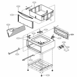Part Location Diagram of ACQ77069503 LG COVER ASSEMBLY,FRONT