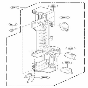 Latch Board Parts Diagram and Parts List for LMV1915NV AWHELGA LG Range