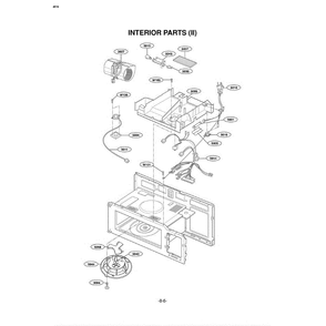 Section 2 Diagram and Parts List for LMV1635SB ABKELGA LG Microwave Oven Combo