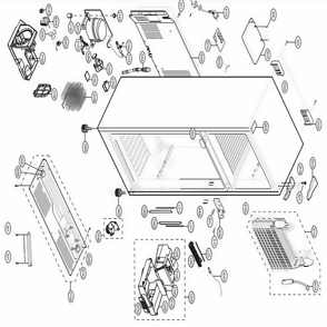 Case Parts Diagram and Parts List for LTCS20220B AWBCNA1 LG Refrigerator