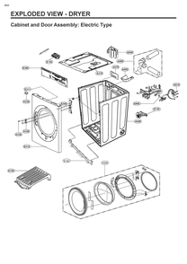 Diagram 2 Diagram and Parts List for SWWE50W4 AEWEEUS LG Washer Dryer Combo